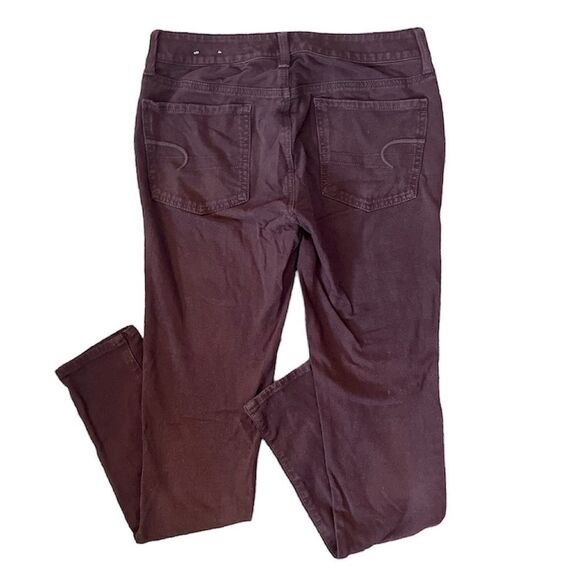 American Eagle Maroon Jeggings - Picture 5 of 6